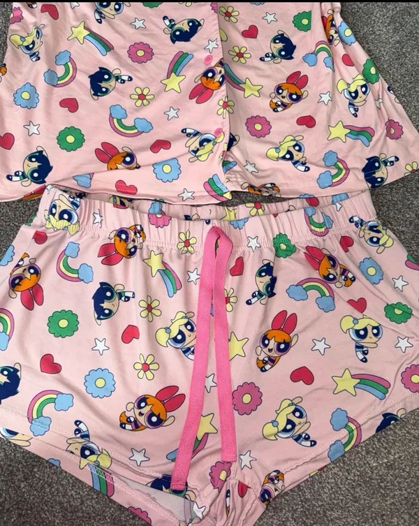 Powerpuff Girls Pajama Set Pink Size L - Image 4