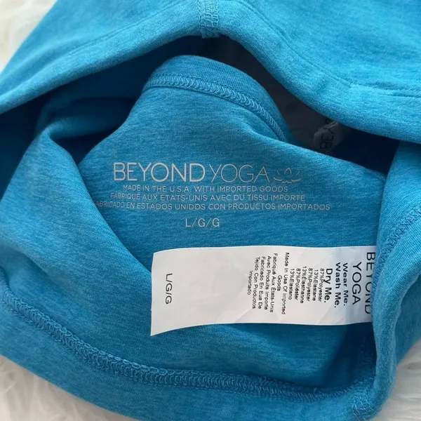 Beyond Yoga Spacedye One Up Bra Cali Blue Heather Size Large - Image 7