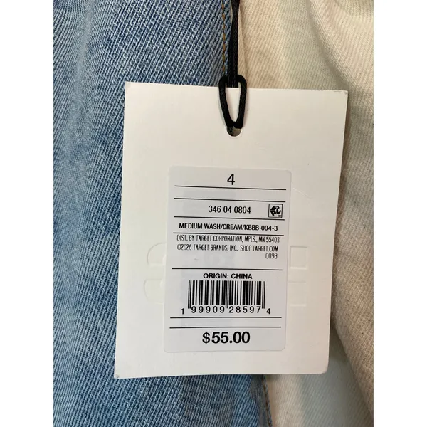 New KBB by Kahlana Medium Wash Wide Leg Jeans Women’s Size 4 - Image 2