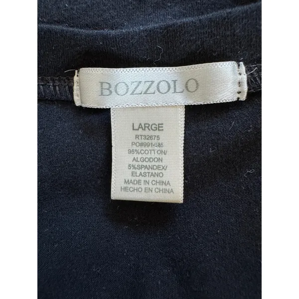 Bozzolo Black Cropped T-Shirt - Image 5