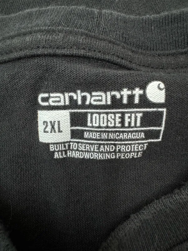 Carhartt Men’s Black Short Sleeve Pocket Shirt Size 2XL - Image 4