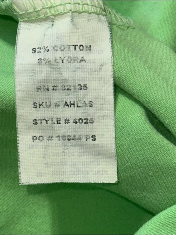 Fresh Produce Women’s Size S Lime Neon Green Cotton Blend Ruffle Hem Skirt - Image 4
