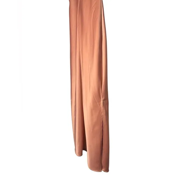 BHLDN x Anthropologie Cali Satin Charmeuse Midi Dress Sedona Sunset Size 10 - Image 6