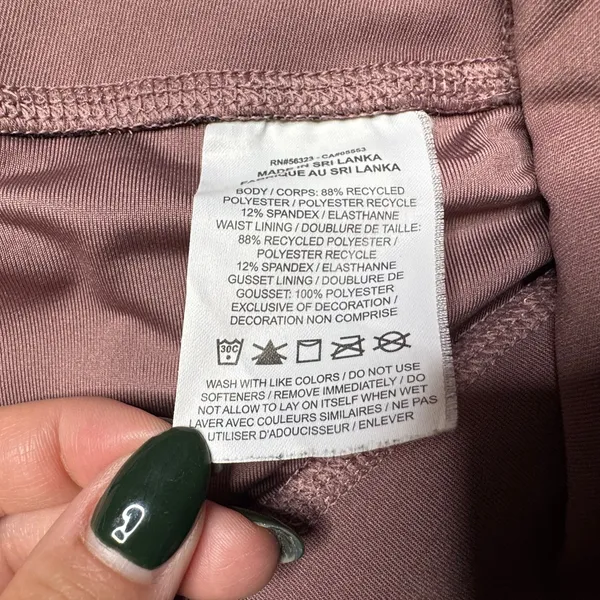 Nike Dri-Fit 7/8 Leggings Size Large Dusty Pink Pilates Athleisure - Image 8