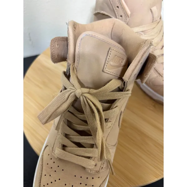 Nike Dunk High Women 8 Vachetta Tan Leather DX2044-201 Sneakers Neutral‎ - Image 9
