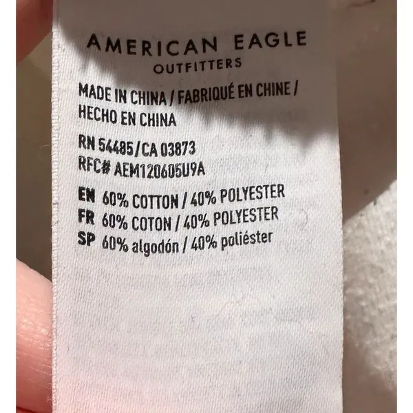 American Eagle Tie-Dye Cropped Sweatshirt - Image 7