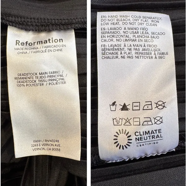 Reformation Spencer Knit Top In Black Size XL - Image 5