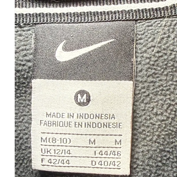 Nike Womens Softshell Hooded Jacket Black Full Zip Fleece Lined Sz M Embroidered - Image 2