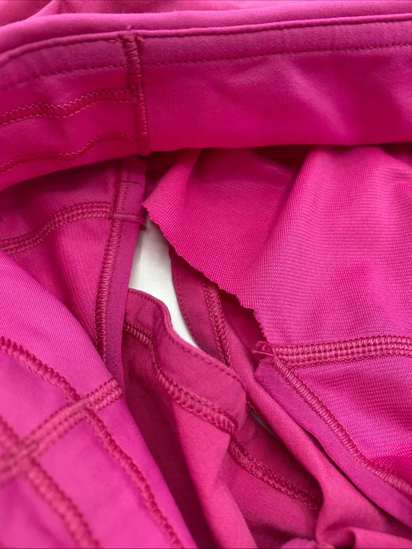 Lululemon Speed Up Hot Pink Athletic Running Shorts Zip Pocket 2 Neon Athleisure - Image 7
