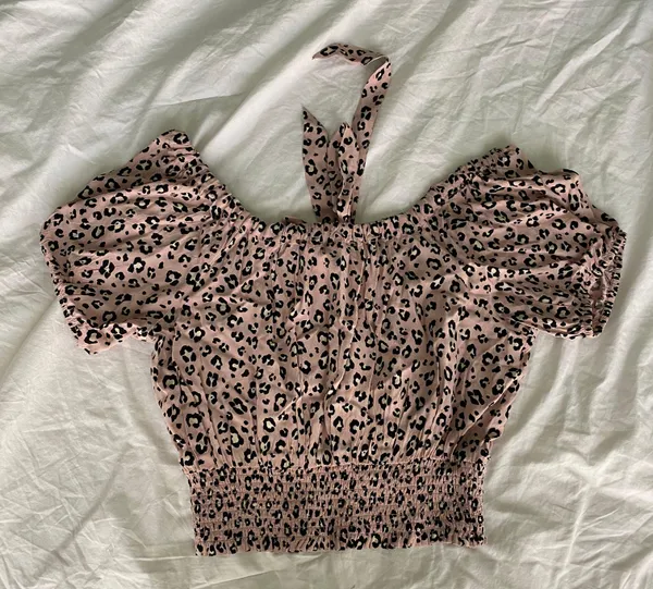 American Eagle Cheetah Off The Shoulder Top - Image 2