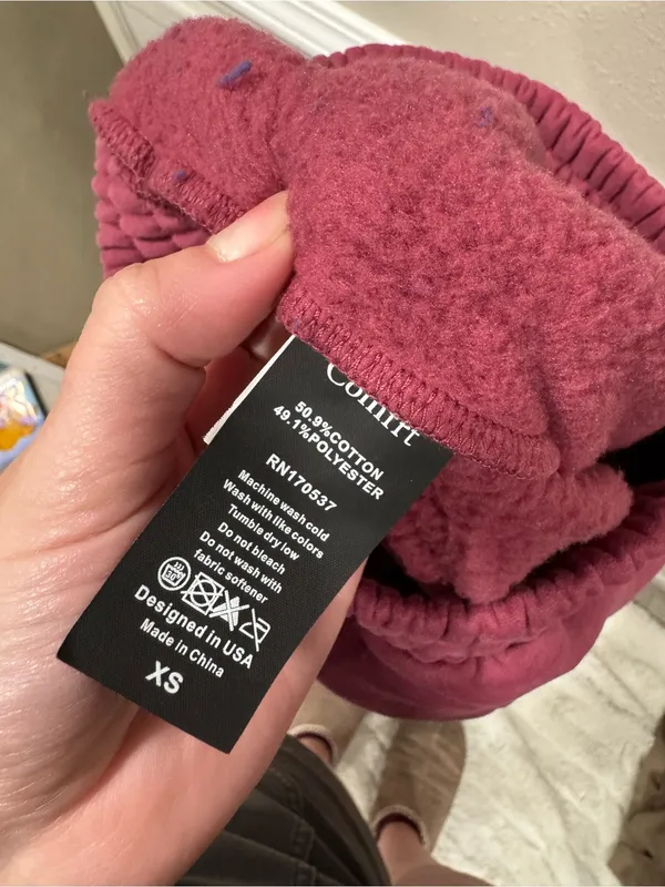 Comfrt Minimalist Sweatpants Berry - Image 6