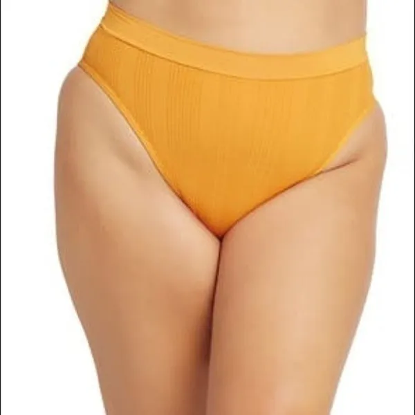 L*Space NWT‎ French Cut Swim Briefs Size Medium Color Mandarin - Image 4