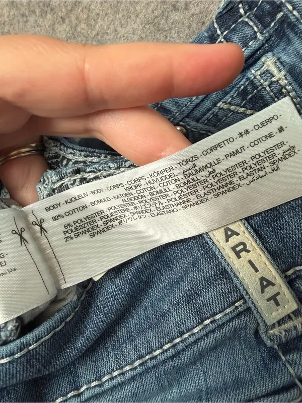 Ariat Real Denim Women's 30s Light Blue Slim straight Jeans western pants - Image 3