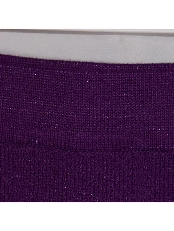 Shoedazzle Purple Metallic Maxi Skirt M NWT - Image 5