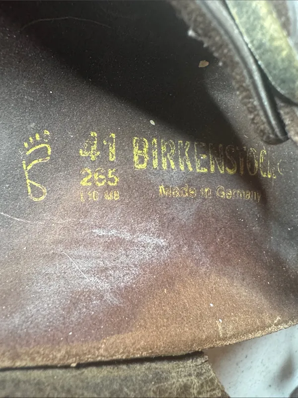 Birkenstock Gizeh Brown Birko-Flor Toe Post Sandals Sz 41 US10-10.5 Regular Wide - Image 4