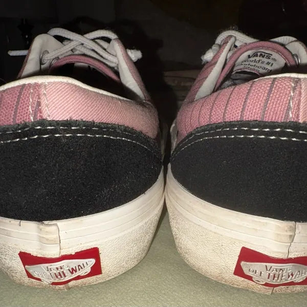Vans Pink and Black Casual Sneakers - Image 6