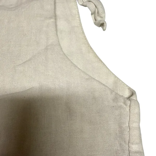 Zara White Linen Crop‎ Top Sz S - Image 3