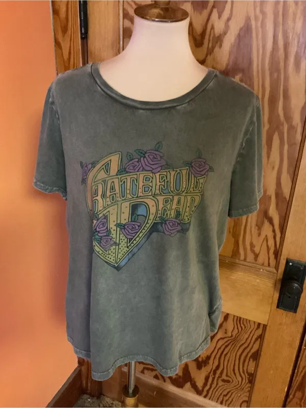 Lucky Brand Grateful Dead Studded Graphic Tee Women’s Large Band Shirt - Image 3