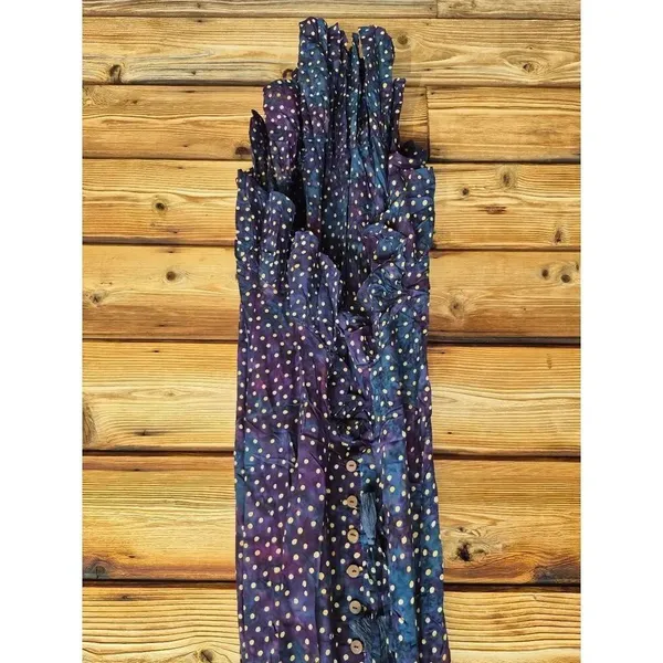 NWT Tiare Hawaii Blue Ruffle Hem Maxi Dress Size S M L XL - Image 5