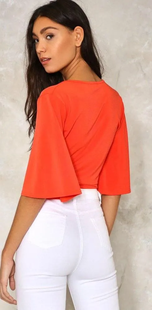 Nasty Gal Wrap Crop Top - Image 3