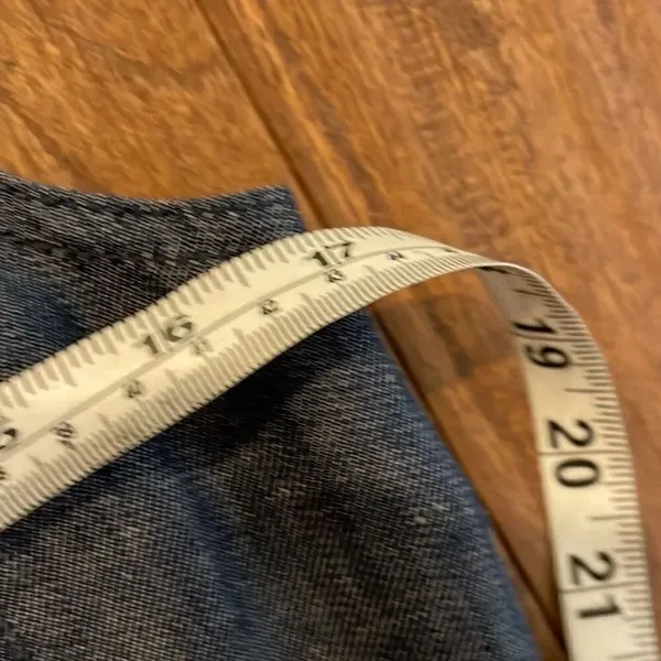 Talbots 100% linen denim look seamed fitted tank dress 8 - Image 10