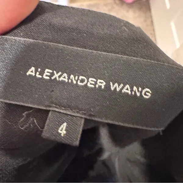 Alexander Wang Black Silk Bustier Silk Mini Dress Womens 4 Ruffled Tiered Goth - Image 12