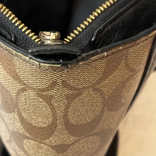 Coach Jes Tote In Signature Canvas leather shoulder bag - Image 9