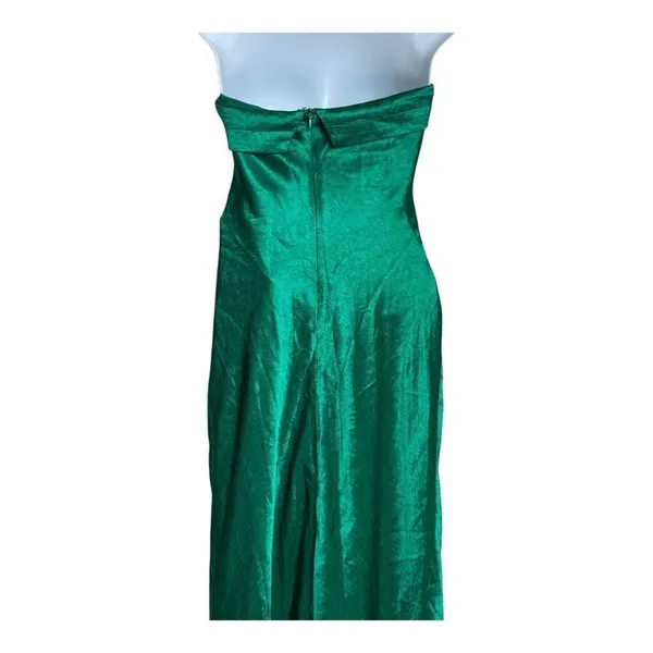 Runaway the label LEILA SLIP DRESS emerald XS NWT‎ holidays party - Image 6