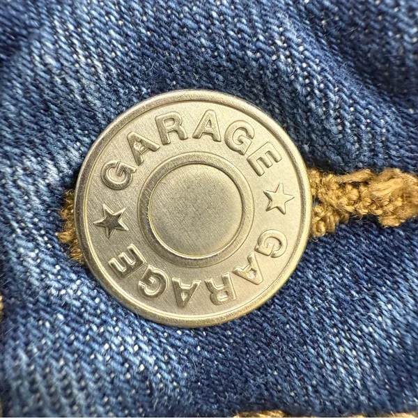 Garage Medium Denim Blue Mini Skirt - Image 3