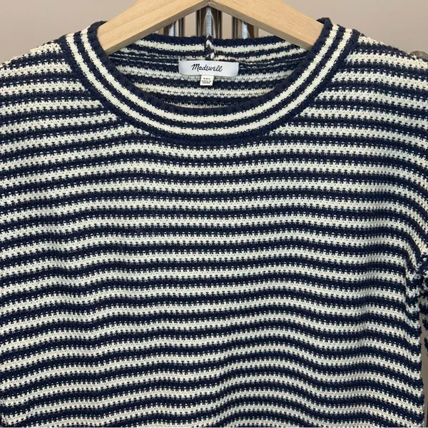 Madewell Seagrove Pullover Sweater in Dark Baltic Stripe - Image 7