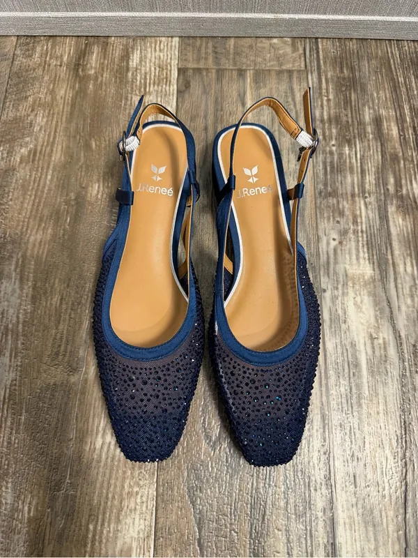 NWOB J. Renee Women’s Navy Slingback Low Heel Pumps Size 8.5 - Image 7