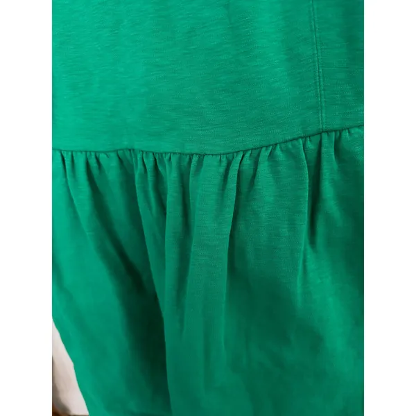 J.Crew Womens Kelly‎ Green Sleeveless Fit and Flare Textured Slub Knit Dress M - Image 9