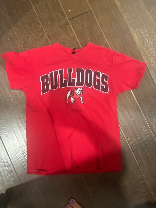 Georgia Bulldog Tee Red Size XS - Image 3