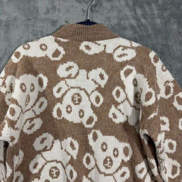 Vintage Needles & Yarn Teddy Bear Fluffy Knit Sweater - Image 10