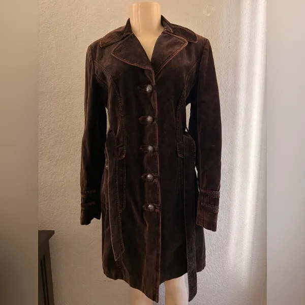 Vintage giacca brand women’s coat bohemian , western chic size small - Image 4