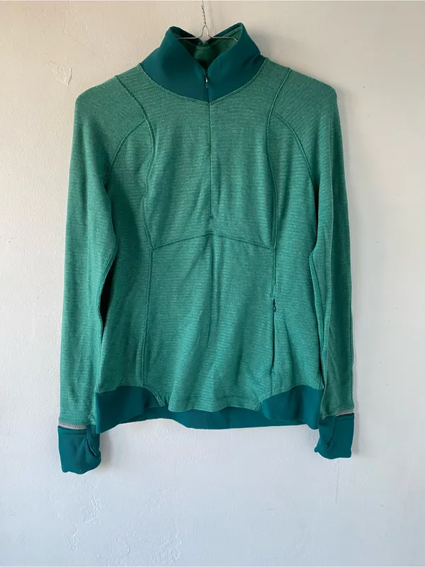 lululemon athletica runderfulTeal Half-Zip Pullover - Image 2