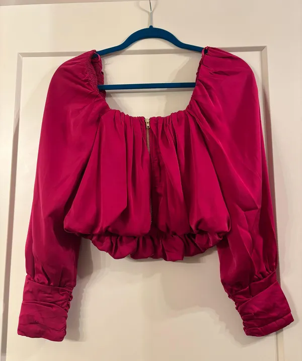 Shirred Square Neck Top - Image 4