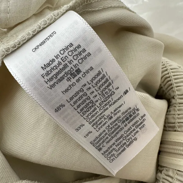 Madewell Wide Leg Jumpsuit Drapey Twill Muted Stone Beige Minimalist US 6 NWT - Image 14