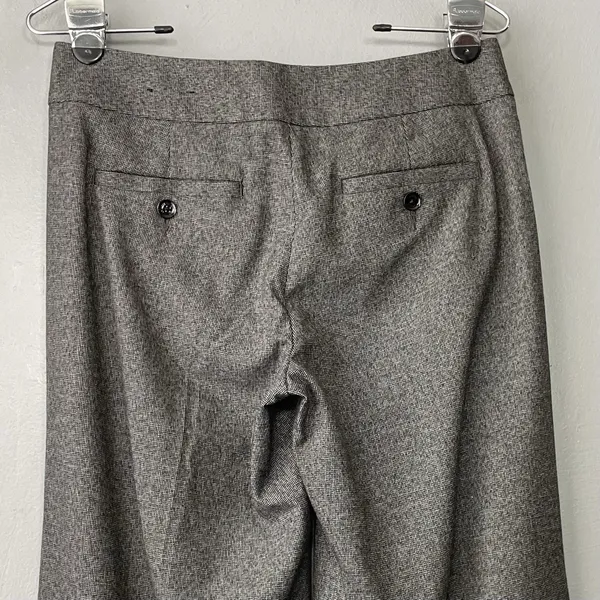 Express Design Studio Trousers Size 4 Twee Wide Leg Wool Pants Y2K 90s Academia - Image 6