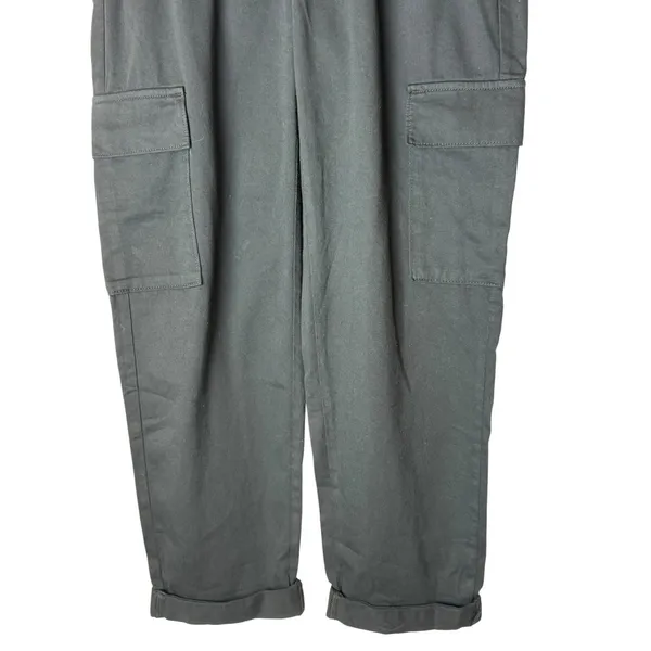 Gap Cargo Pants Women Small Black Elastic Waist Broken Twill Utility Streetwear - Image 6