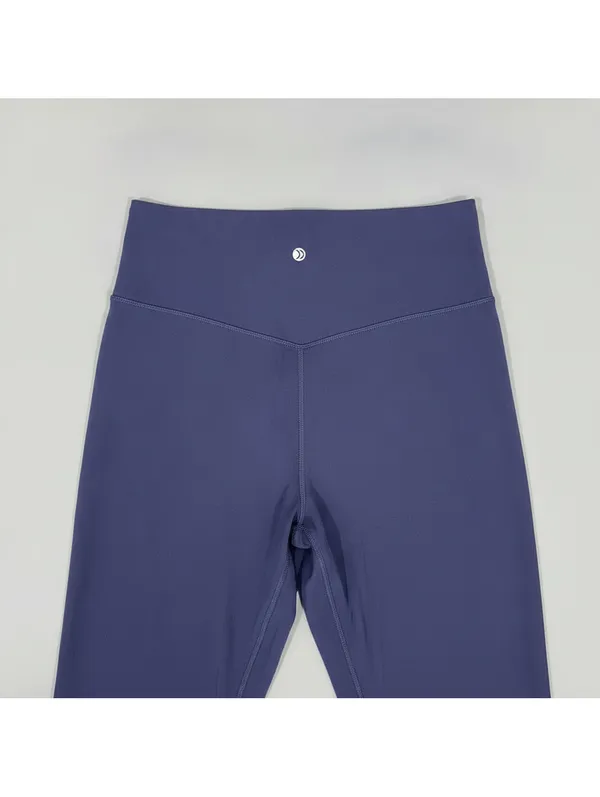 G4Free BareFeel High Stretch Yoga Gym Pilates Pants Women Wide Leg M Navy Blue - Image 4