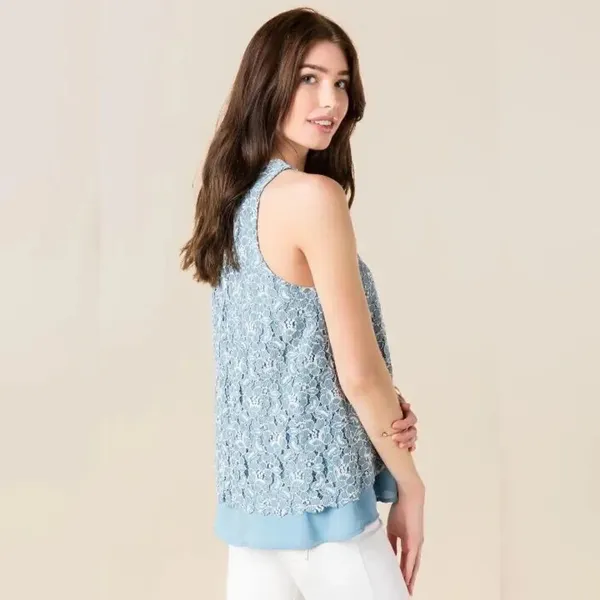 ✨MURRELL LACE TANK✨ Blue Size undefined - Image 3