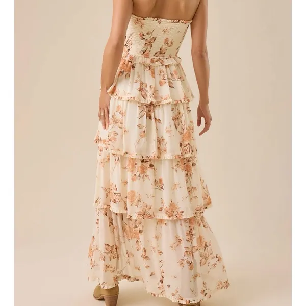 NEW Altar’d State Strapless Floral Maxi Dress Size 3XL NWT - Image 5