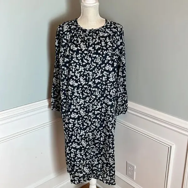 J.Crew Tie-waist tunic dress in little blooms S - Image 5