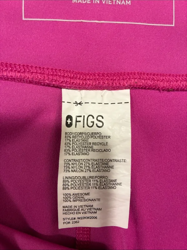 Figs Women's Hot Pink High-Rise Bike Shorts size Large - Image 6