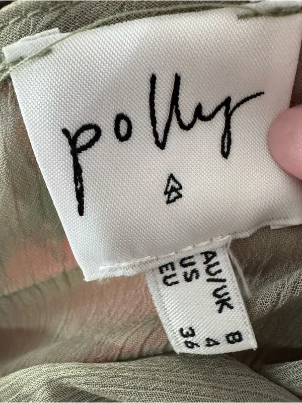 Princess‎ Polly Sage Green Ruffle Mini Dress Size 4 - Image 6
