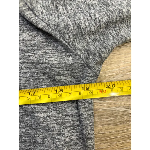 Aerie Just Add Leggings Hoodie Large Gray Longline Soft Pullover - Image 4
