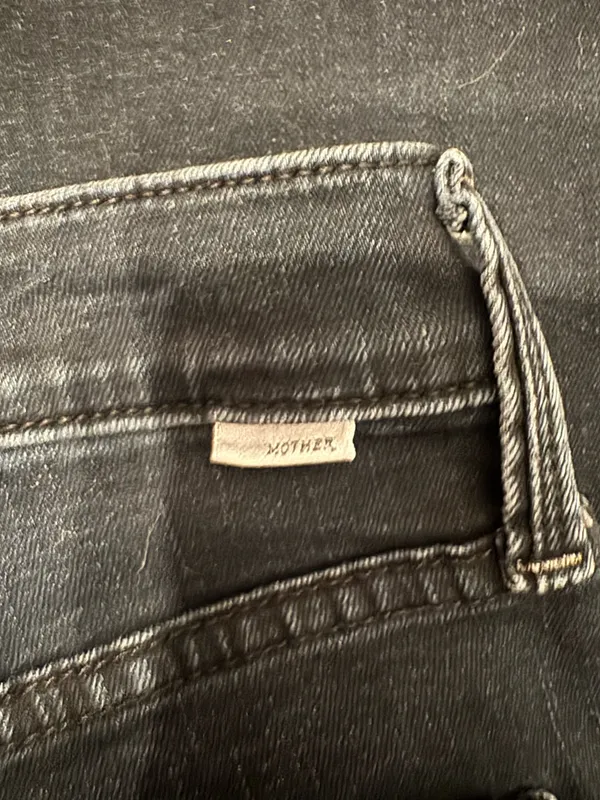 MOTHER Size 26 Dark Denim Jeans Mid Rise Rambler Ankle - Image 7