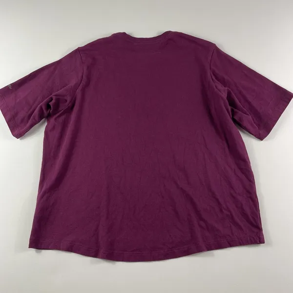Columbia Crop Top Womens Small Cotton T Shirt Purple Graphic Short Sleeve Ladies - Image 5