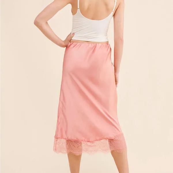 🩷 Anthropologie Bias-Cut Midi Skirt Size S Fits Like XS 2–4 Y2K Satin Slip Skirt - Image 4